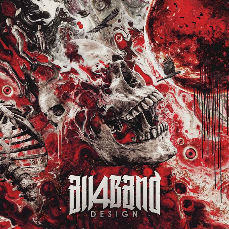 Metal band cover artwork titled Trapped In The Nightmare
