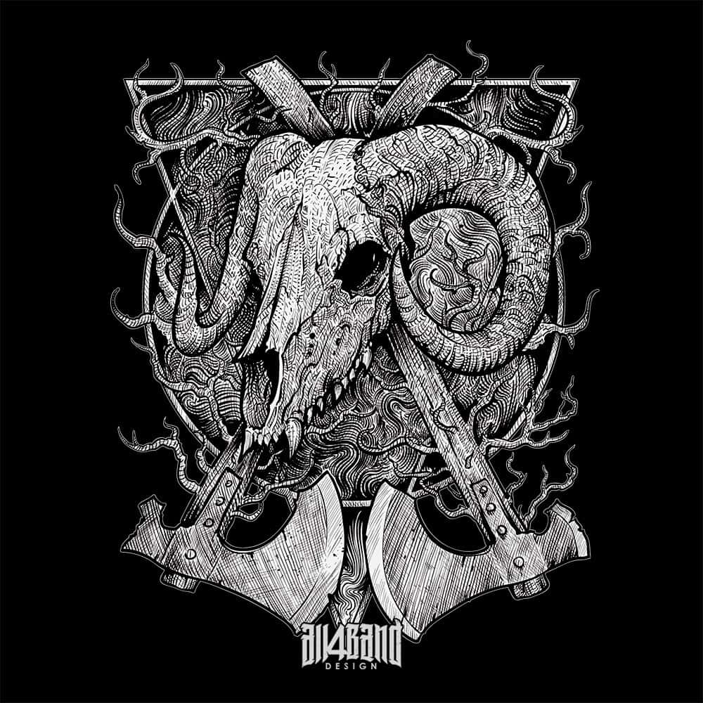 Metal band artwork titled Berserker