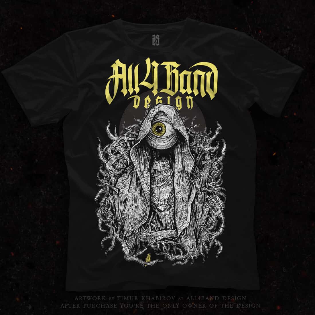 Shirt design 'Forest Ghost' for sale