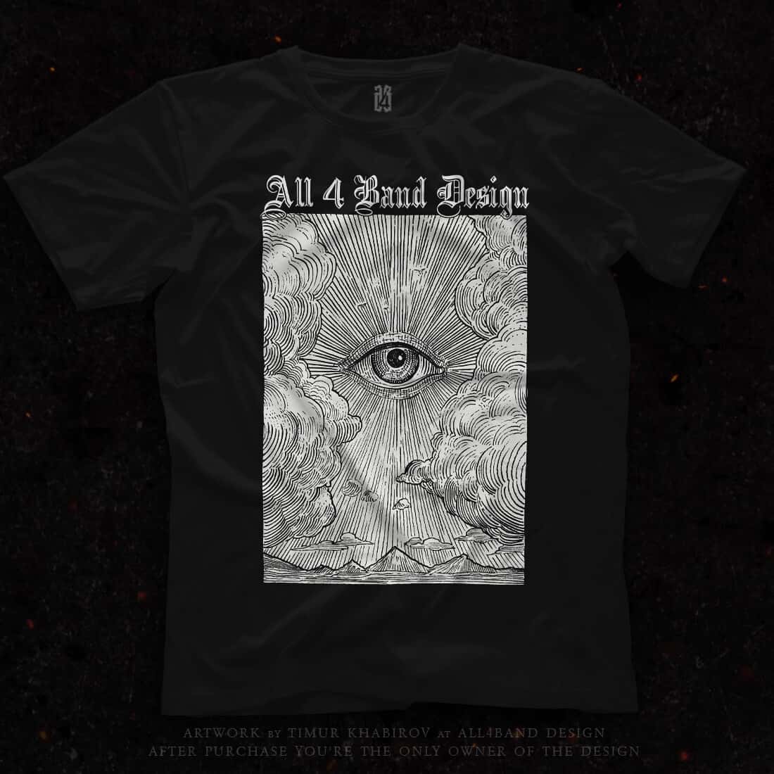 Shirt design 'All-Seeing Eye' for sale