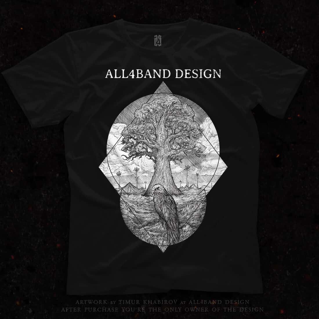 Shirt design 'The Tree of Fate' for sale
