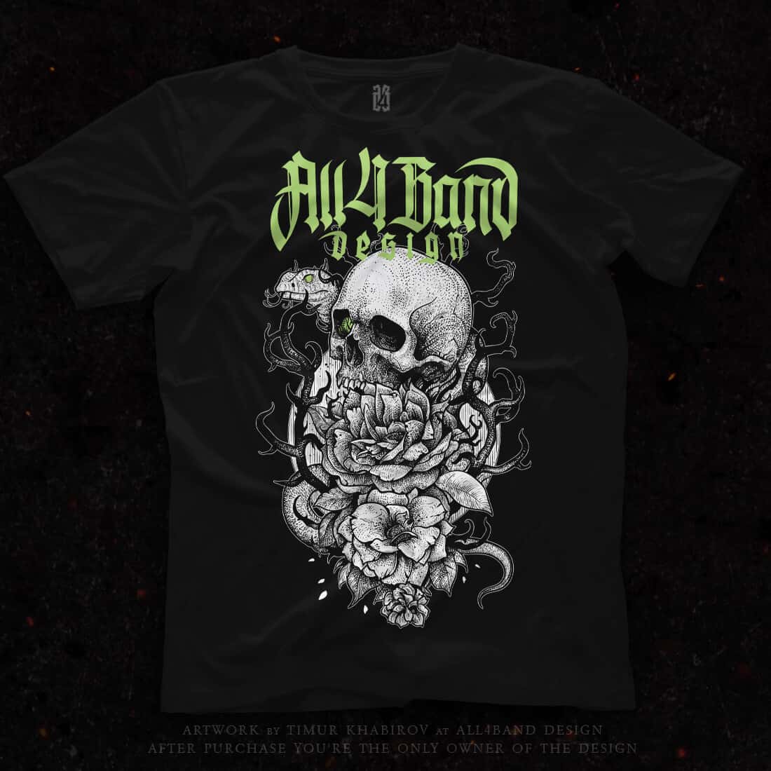 Shirt design 'Poison' for sale