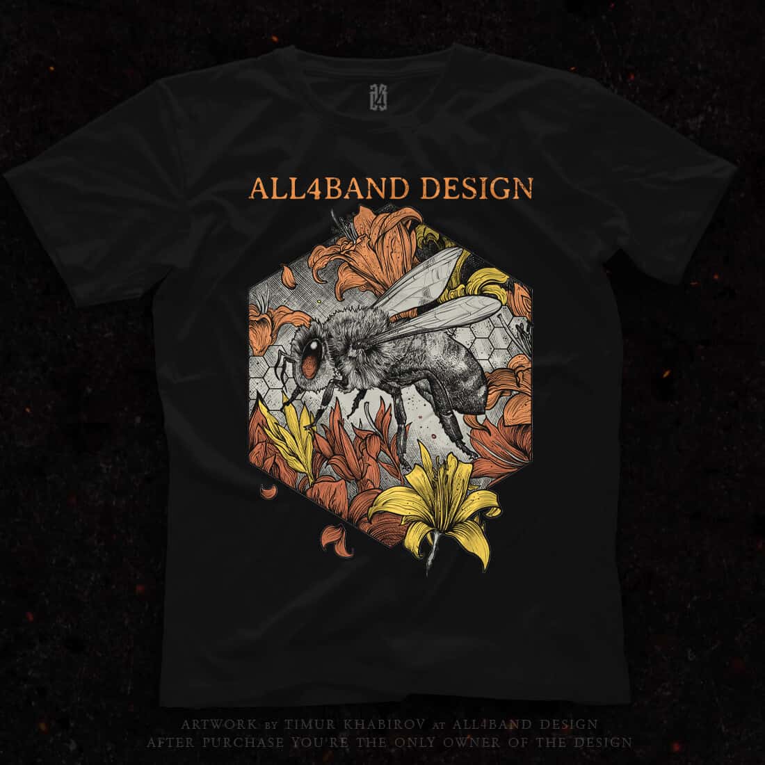 Shirt design 'Honey Bee'