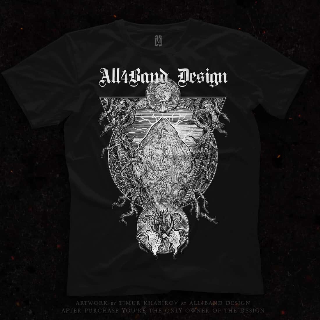 Shirt design 'Root Mountain'
