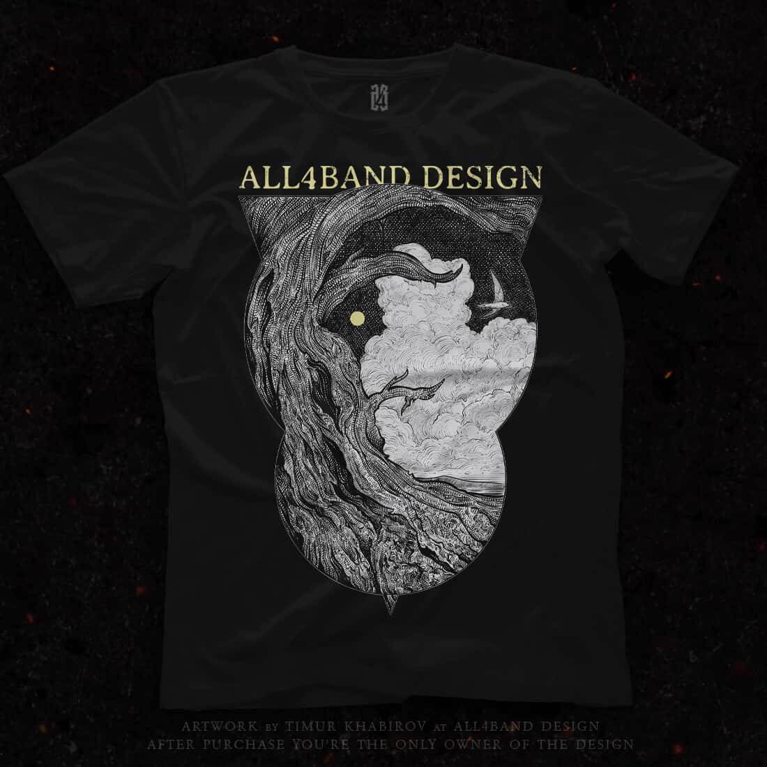 Shirt design 'Sacred Tree' for sale