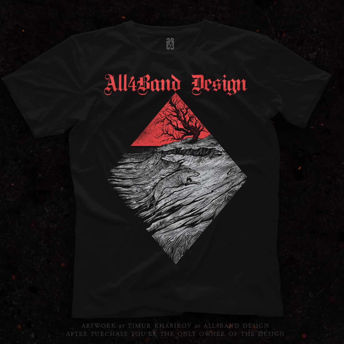 Shirt design 'On The Hunt'