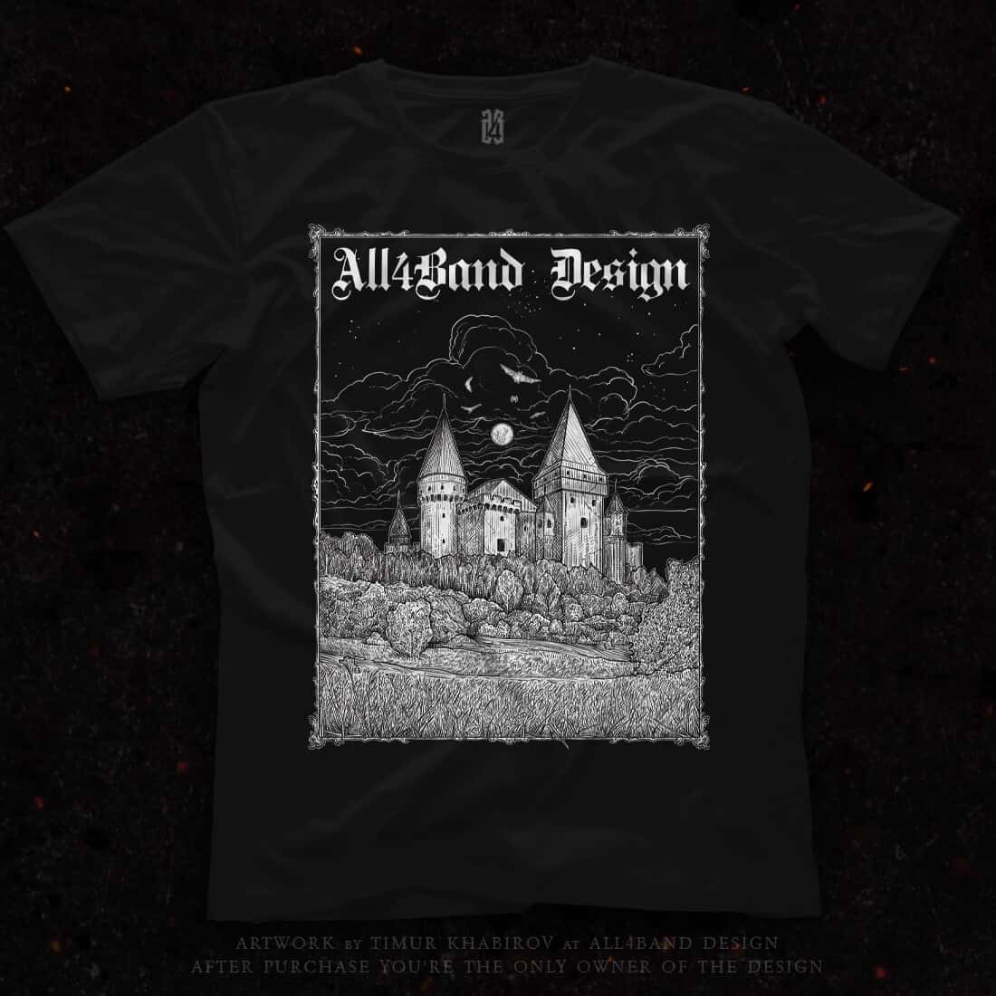 Shirt design 'Transylvania Castle'