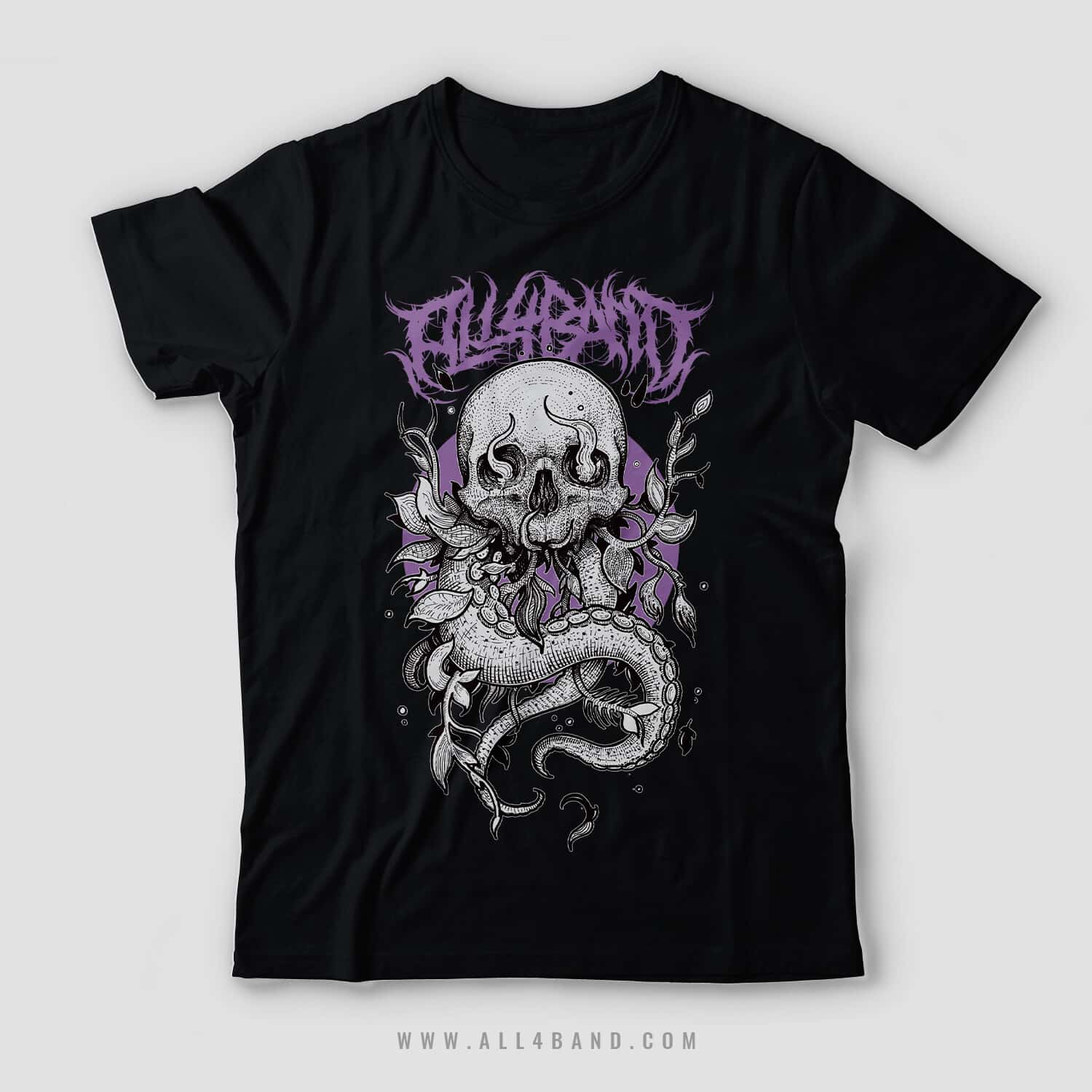 Metal band shirt design titled Horror From Abyss