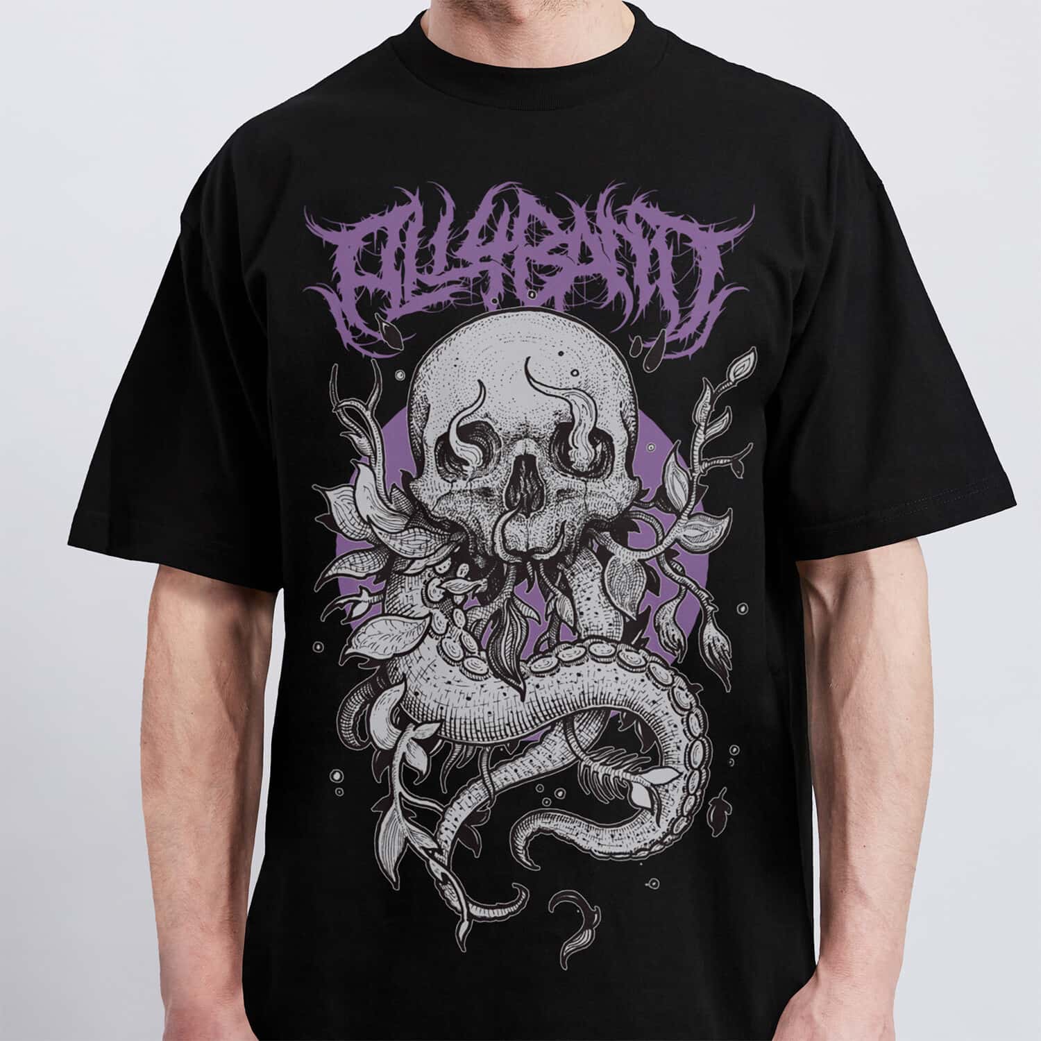 Metal band shirt design titled Horror From Abyss