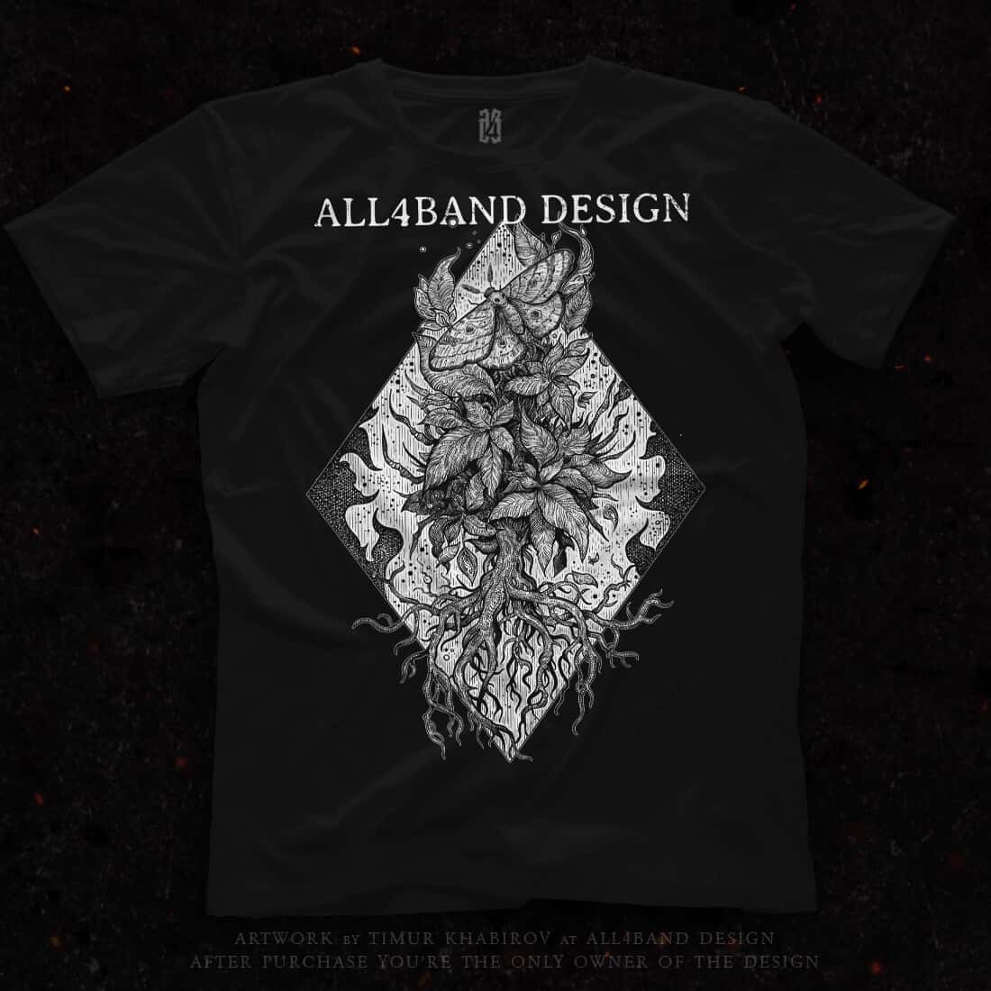 Shirt design 'Roots Of Nature'