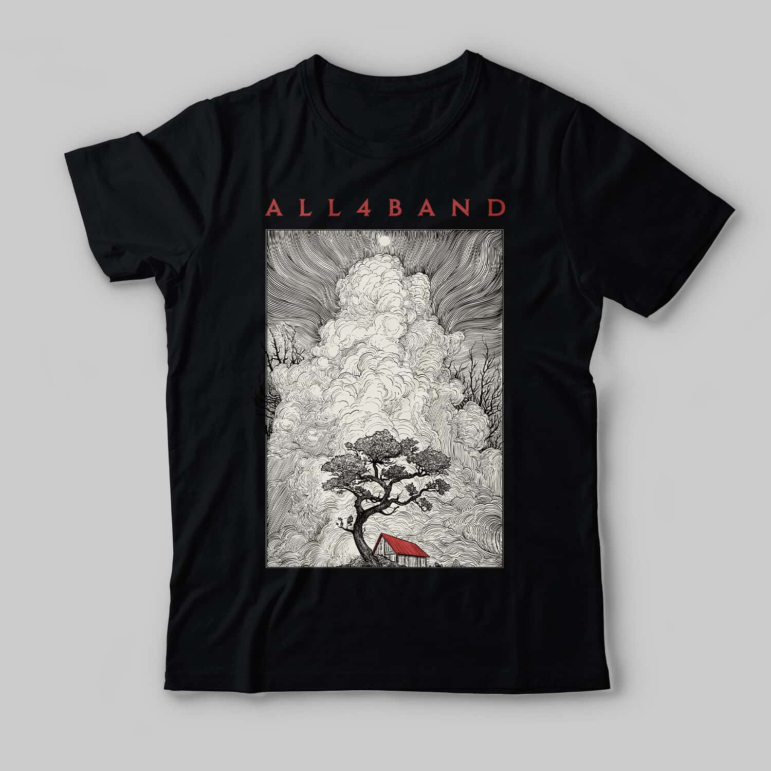 Shirt design 'Against The Storm'