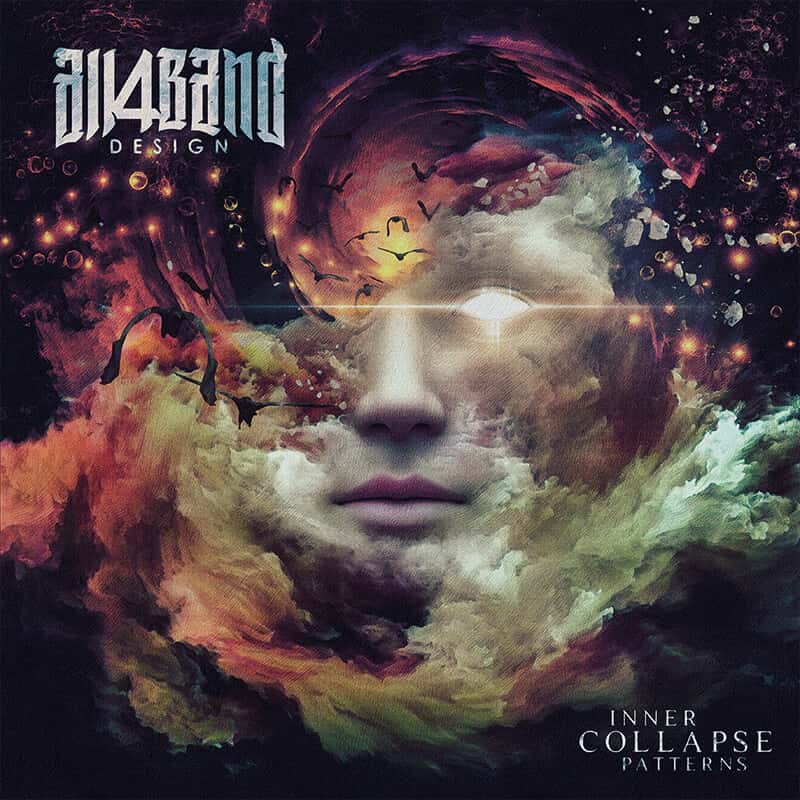 Metal band cover artwork titled Inner Collapse Patterns