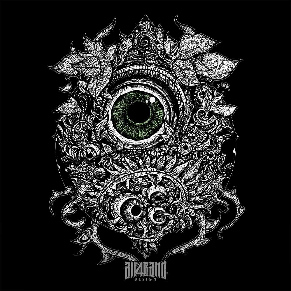 Metal band artwork titled The All-Seeing