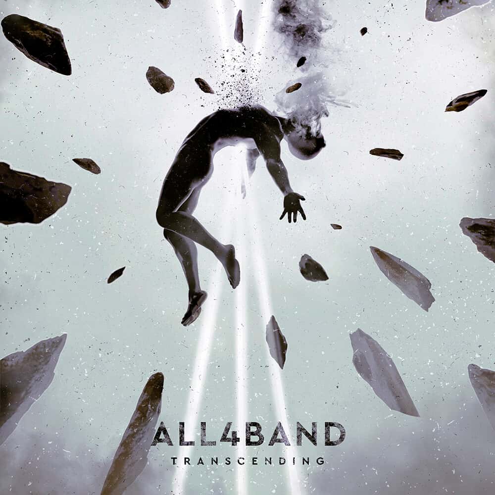 Album cover art for metal bands titled Transcending