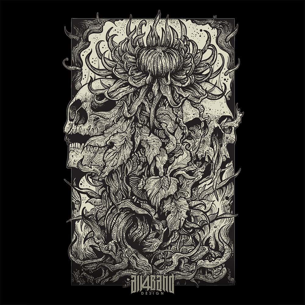 Metal band artwork titled Death Bloom