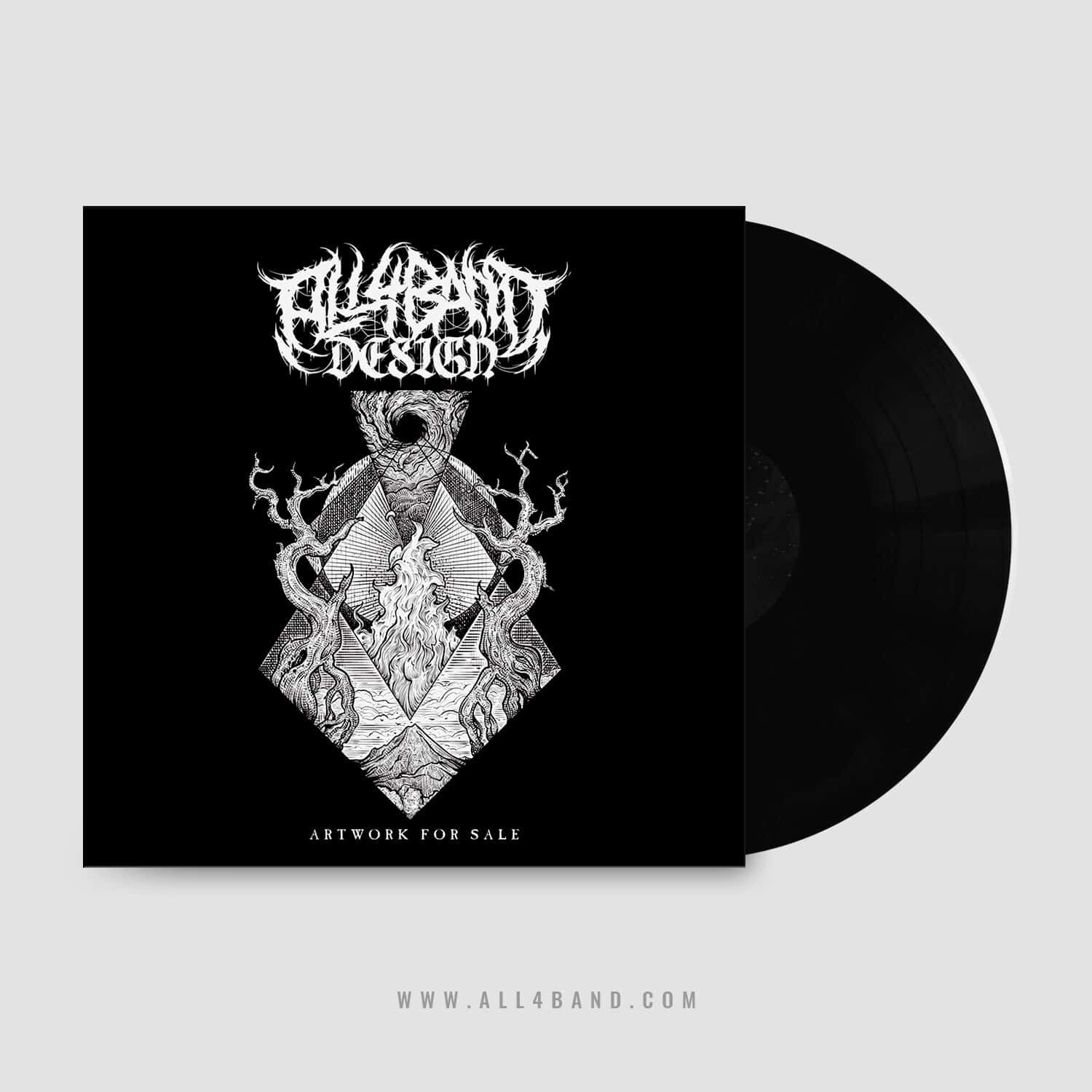Album cover art for metal bands titled Black Hole