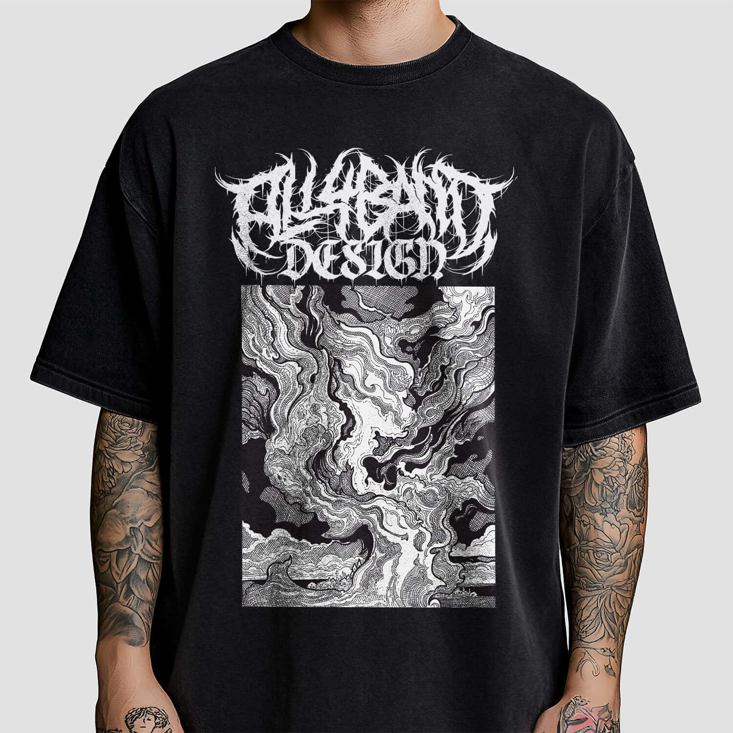 Metal band shirt design titled In Flames