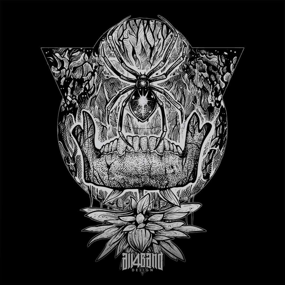 Metal band artwork titled Black Widow