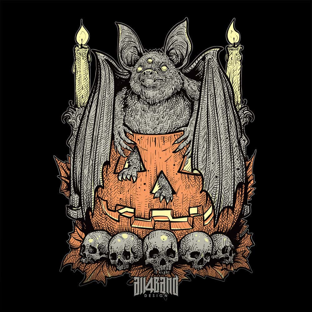 Metal band artwork titled Pumpkin Lord