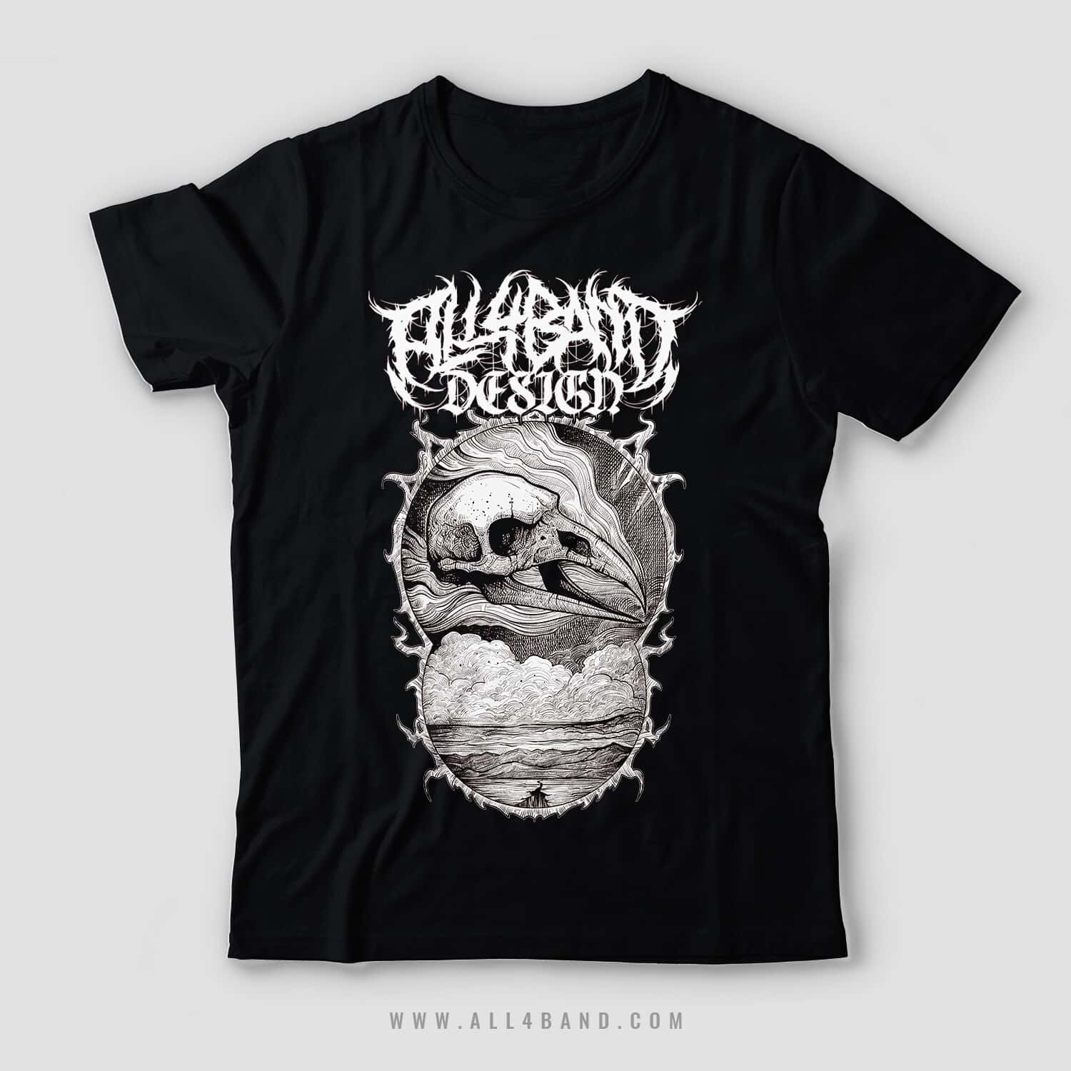 Metal band shirt design titled Fatal Nature