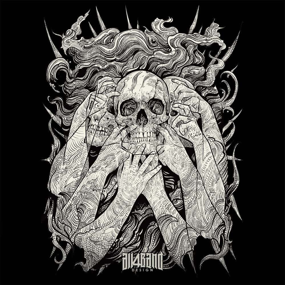Metal band artwork titled Split