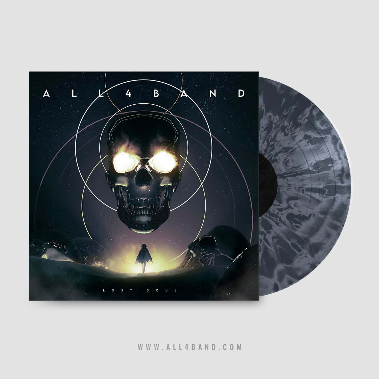 Album cover art for metal bands titled Lost Soul