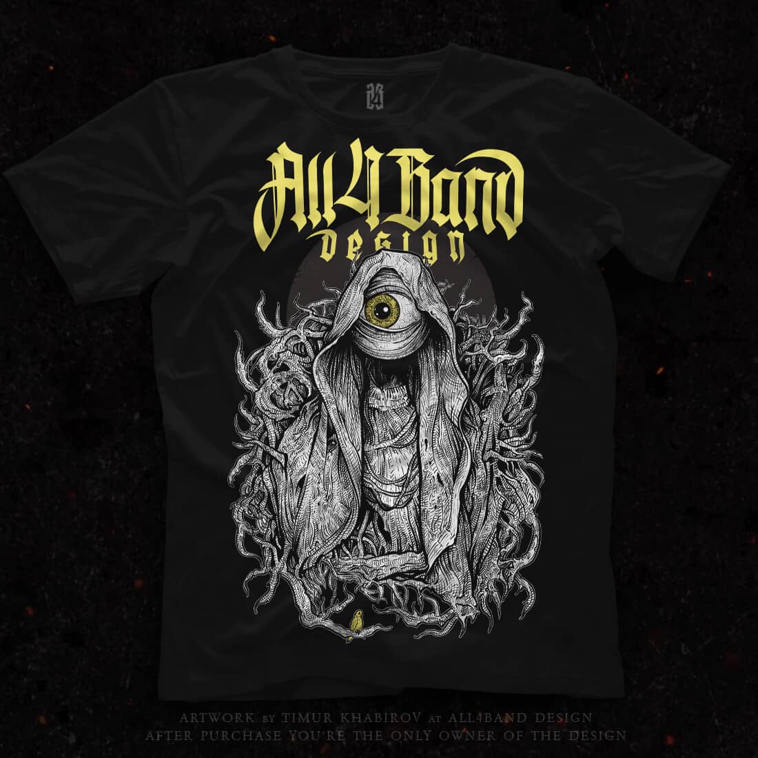 Shirt design 'Forest Ghost' for sale