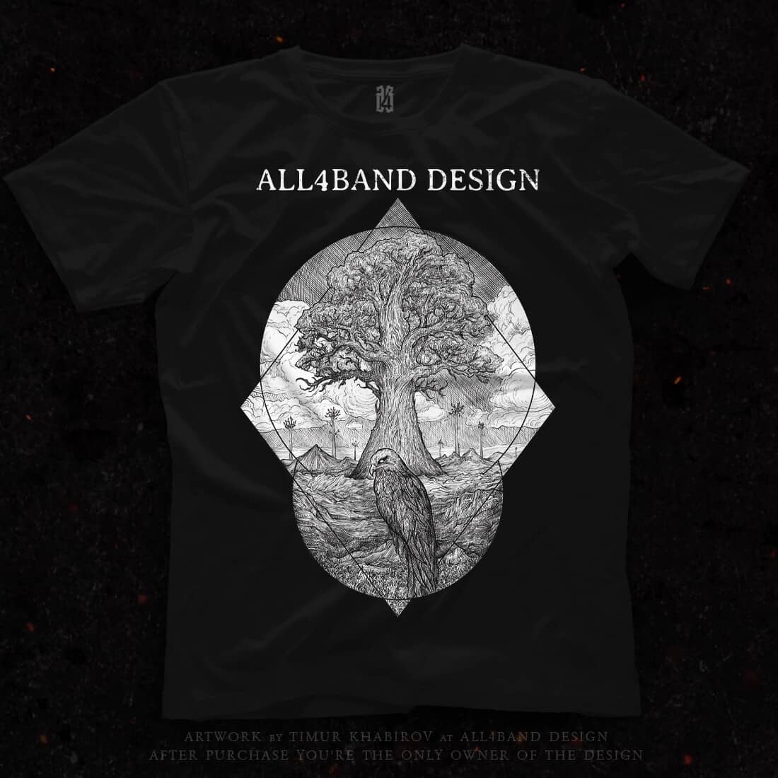 Shirt design 'The Tree of Fate' for sale