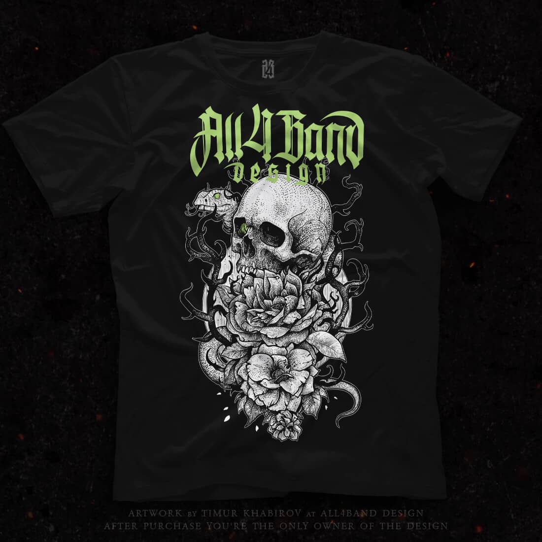 Shirt design 'Poison' for sale