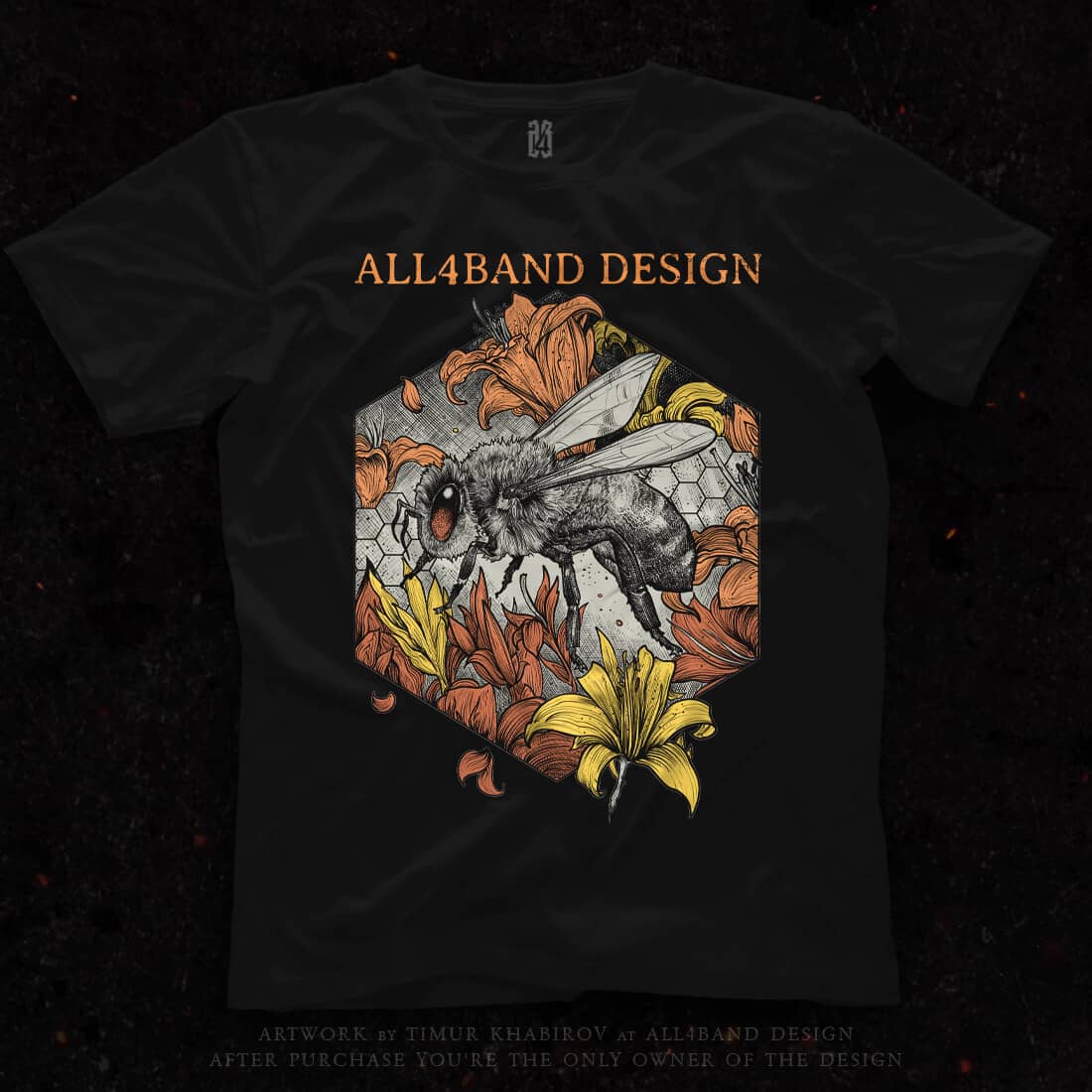 Shirt design 'Honey Bee'