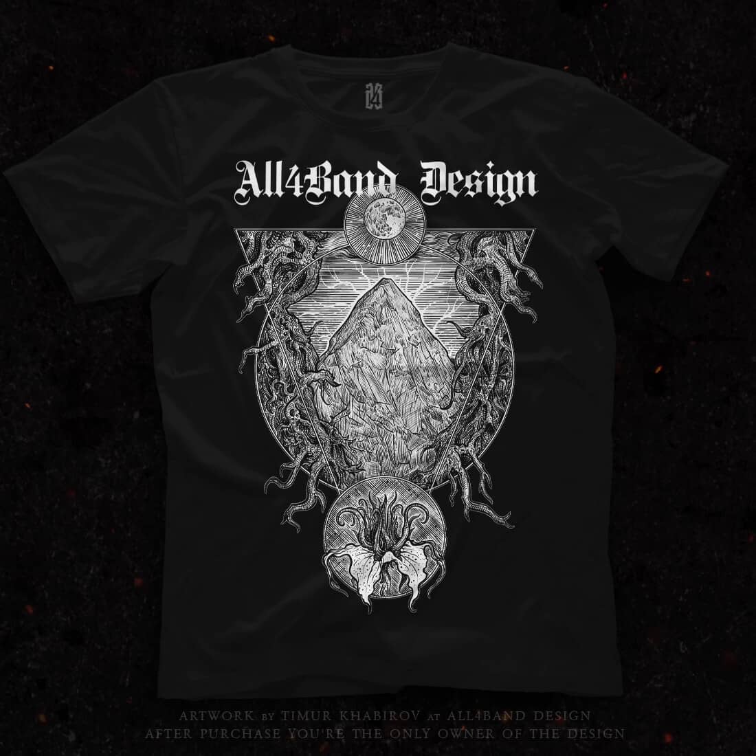 Shirt design 'Root Mountain'
