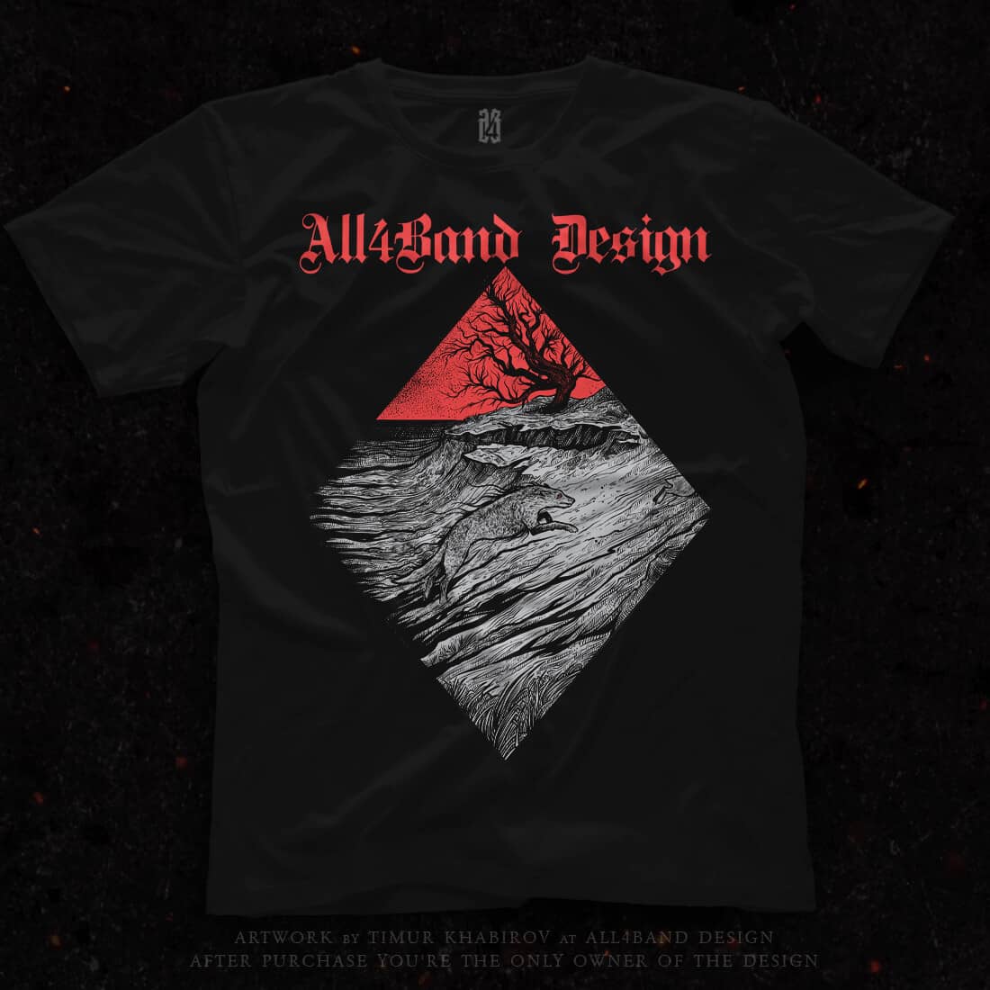 Shirt design 'On The Hunt'