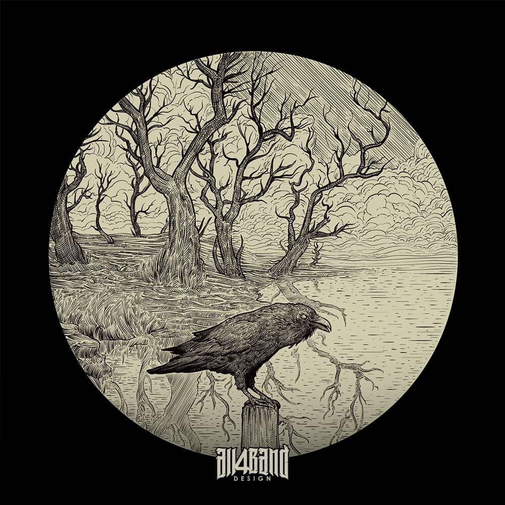 Raven On The Shore