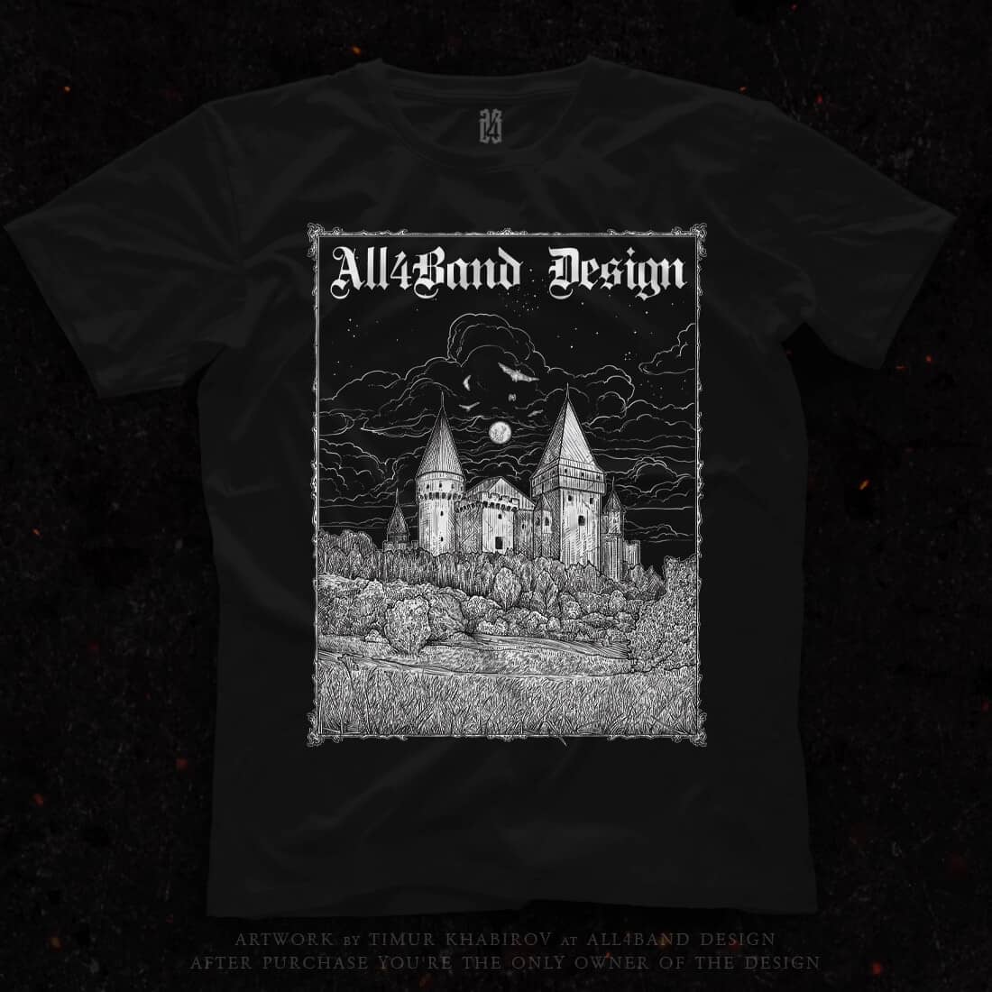 Shirt design 'Transylvania Castle'