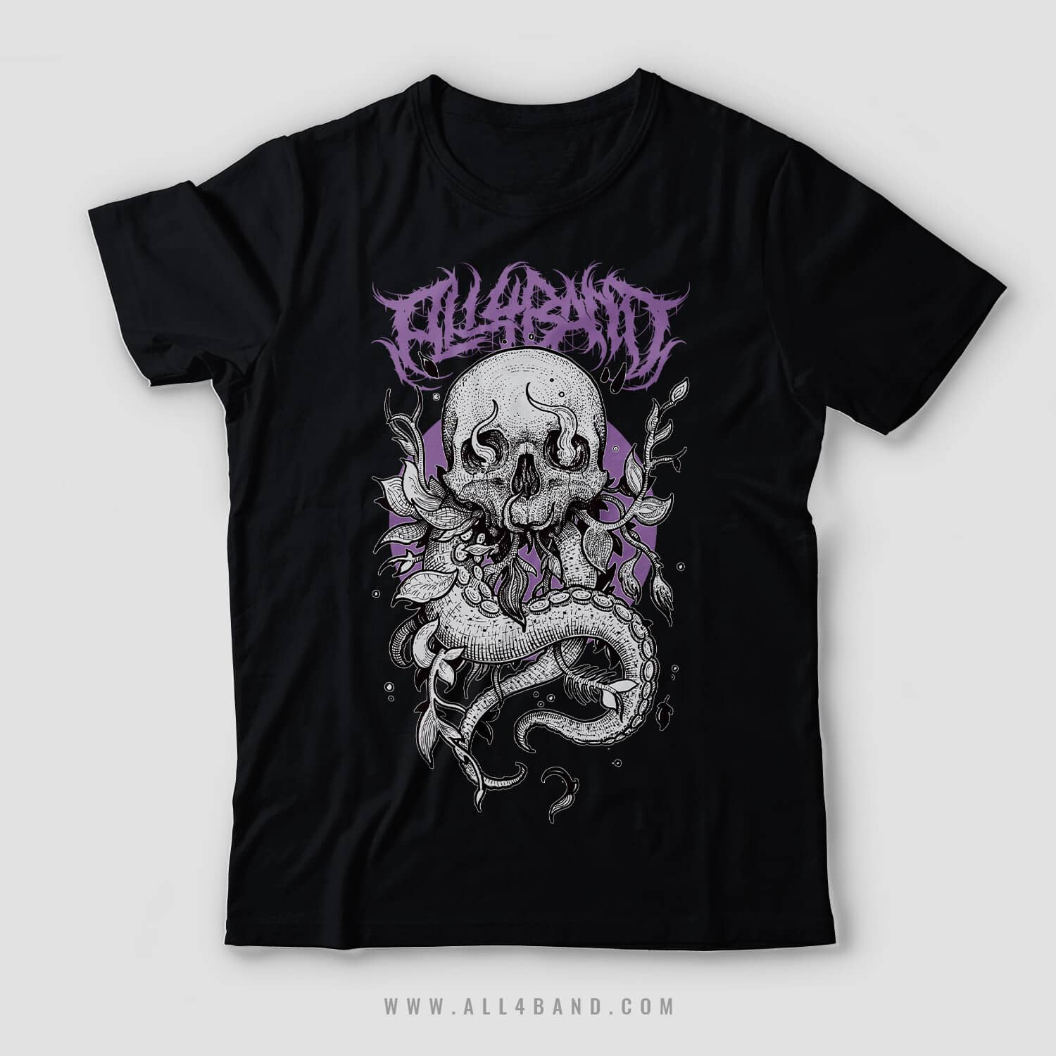 Metal band shirt design titled Horror From Abyss