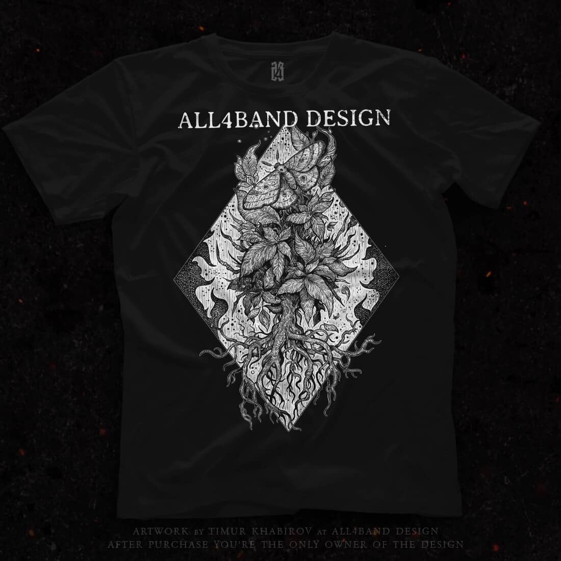Shirt design 'Roots Of Nature'
