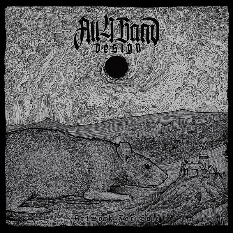 Album cover art for metal bands titled The Vermin