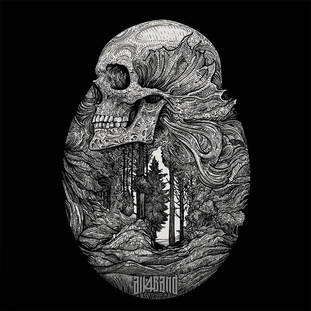 Metal band artwork titled Dark Forest