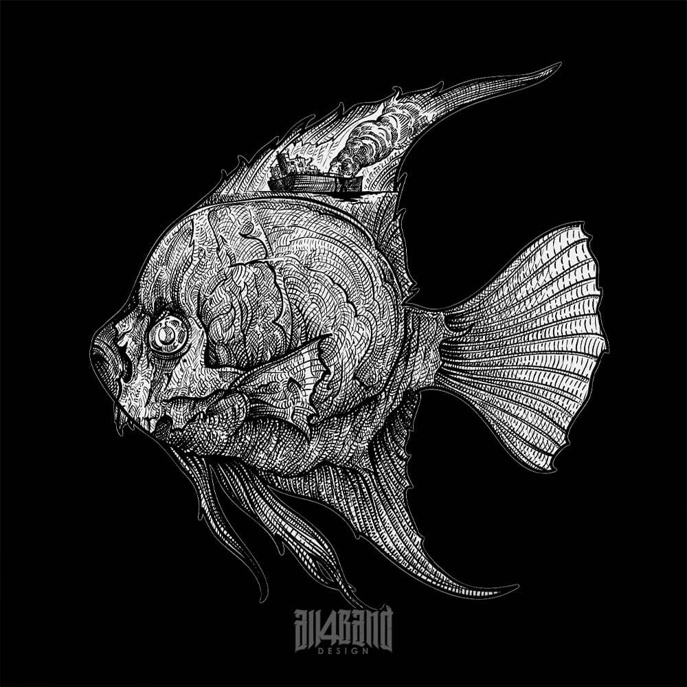Metal band artwork titled Blackwater