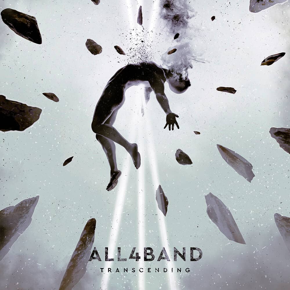 Album cover art for metal bands titled Transcending