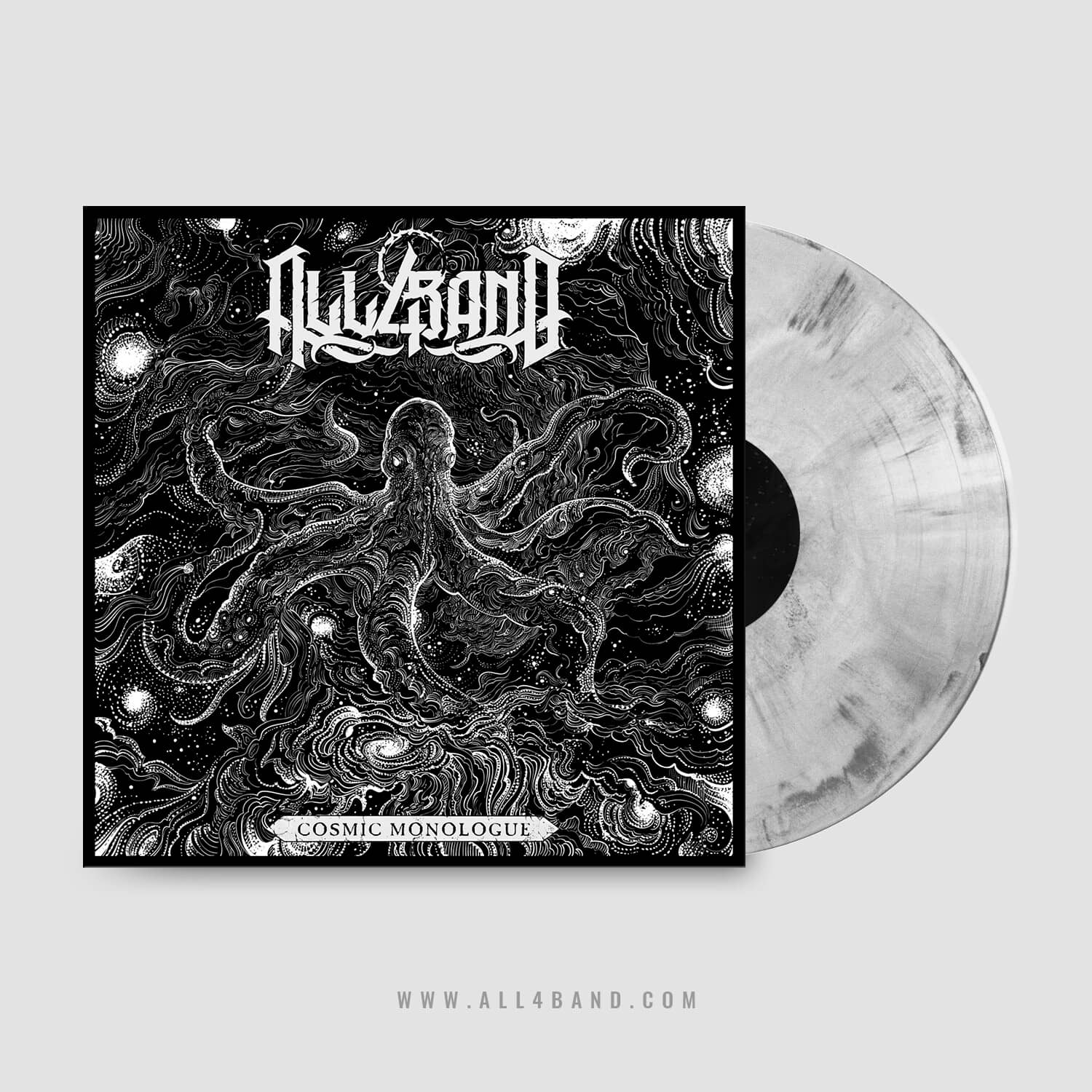 Metal band album artwork titled Cosmic Monologue