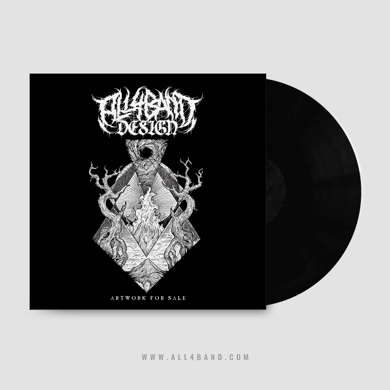 Album cover art for metal bands titled Black Hole