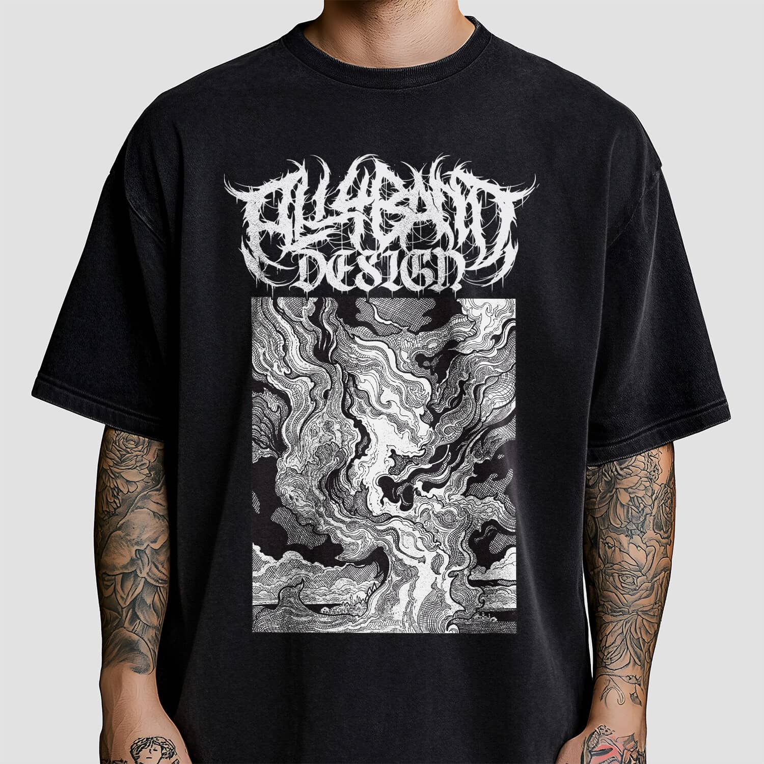 Metal band shirt design titled In Flames