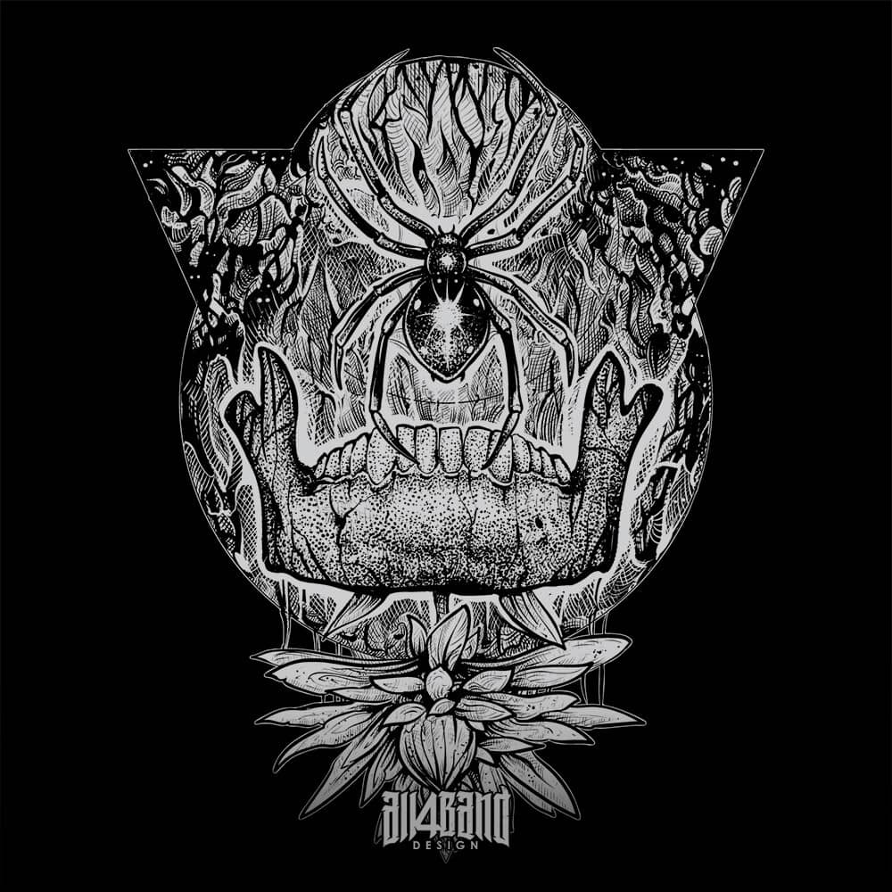 Metal band artwork titled Black Widow