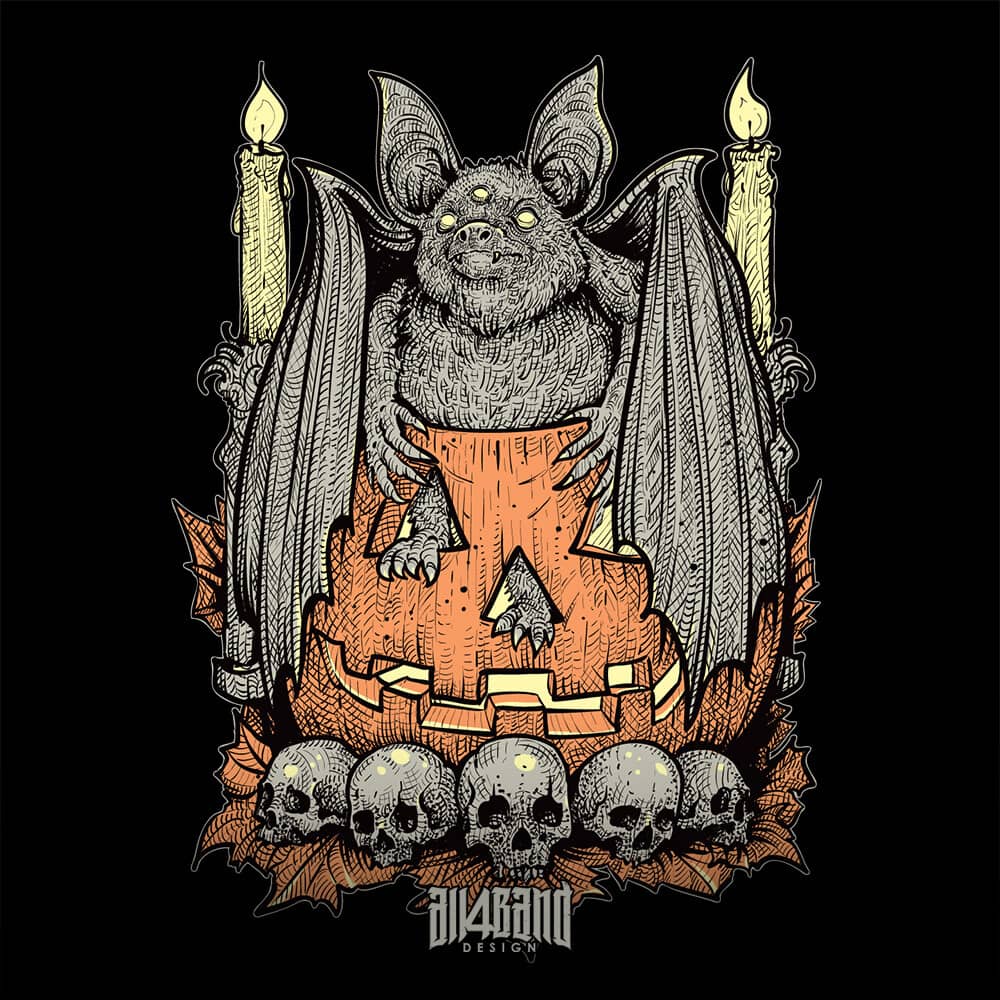 Metal band artwork titled Pumpkin Lord