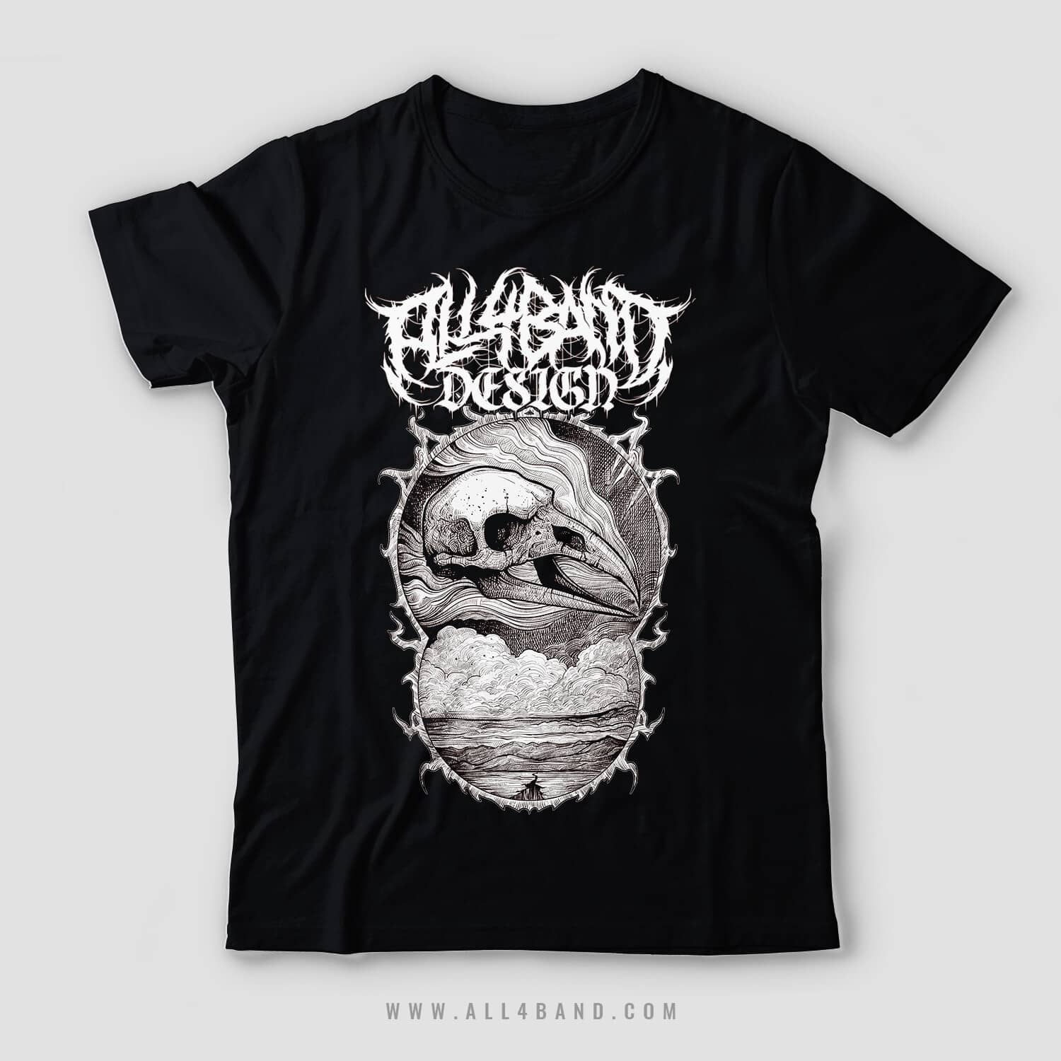 Metal band shirt design titled Fatal Nature