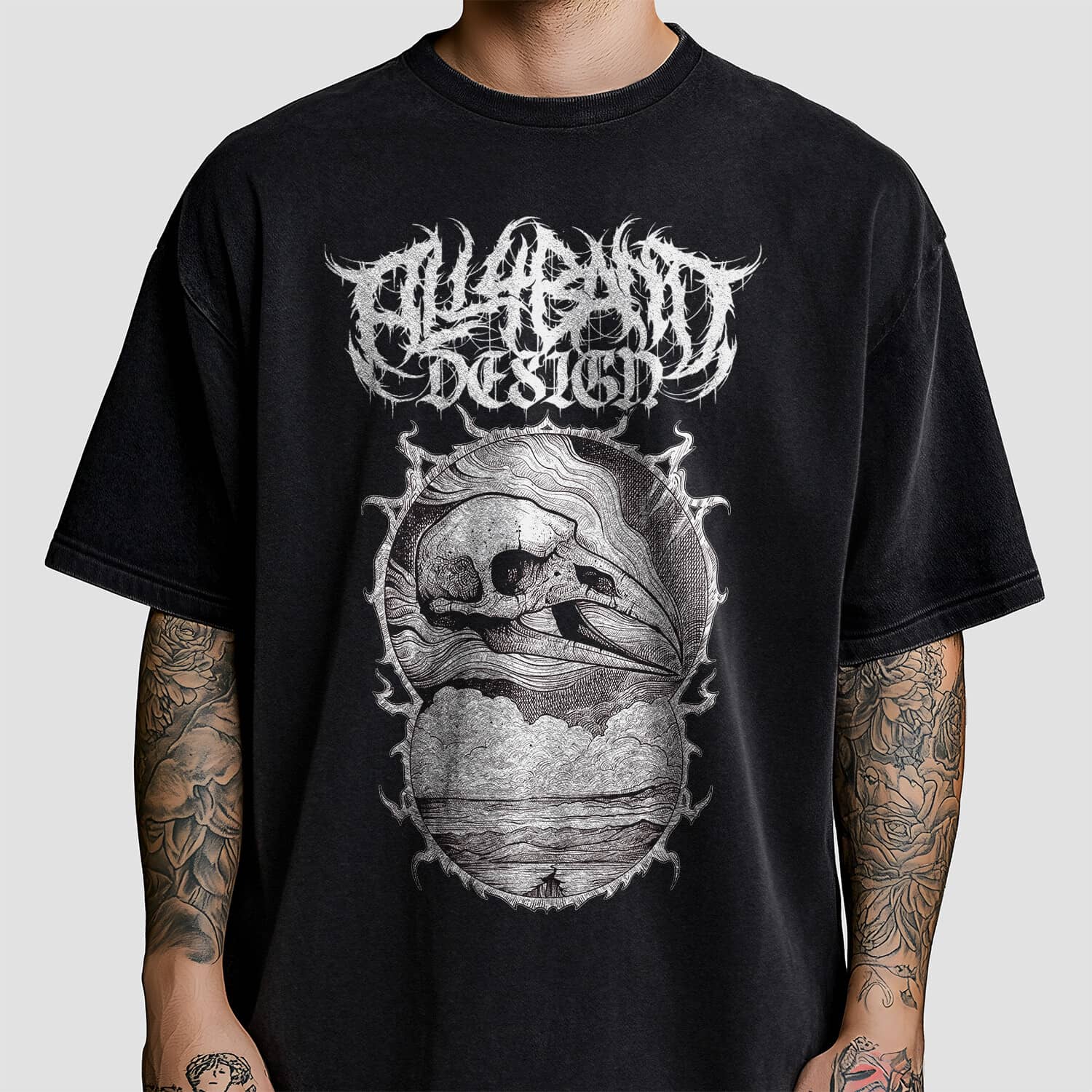 Metal band shirt design titled Fatal Nature
