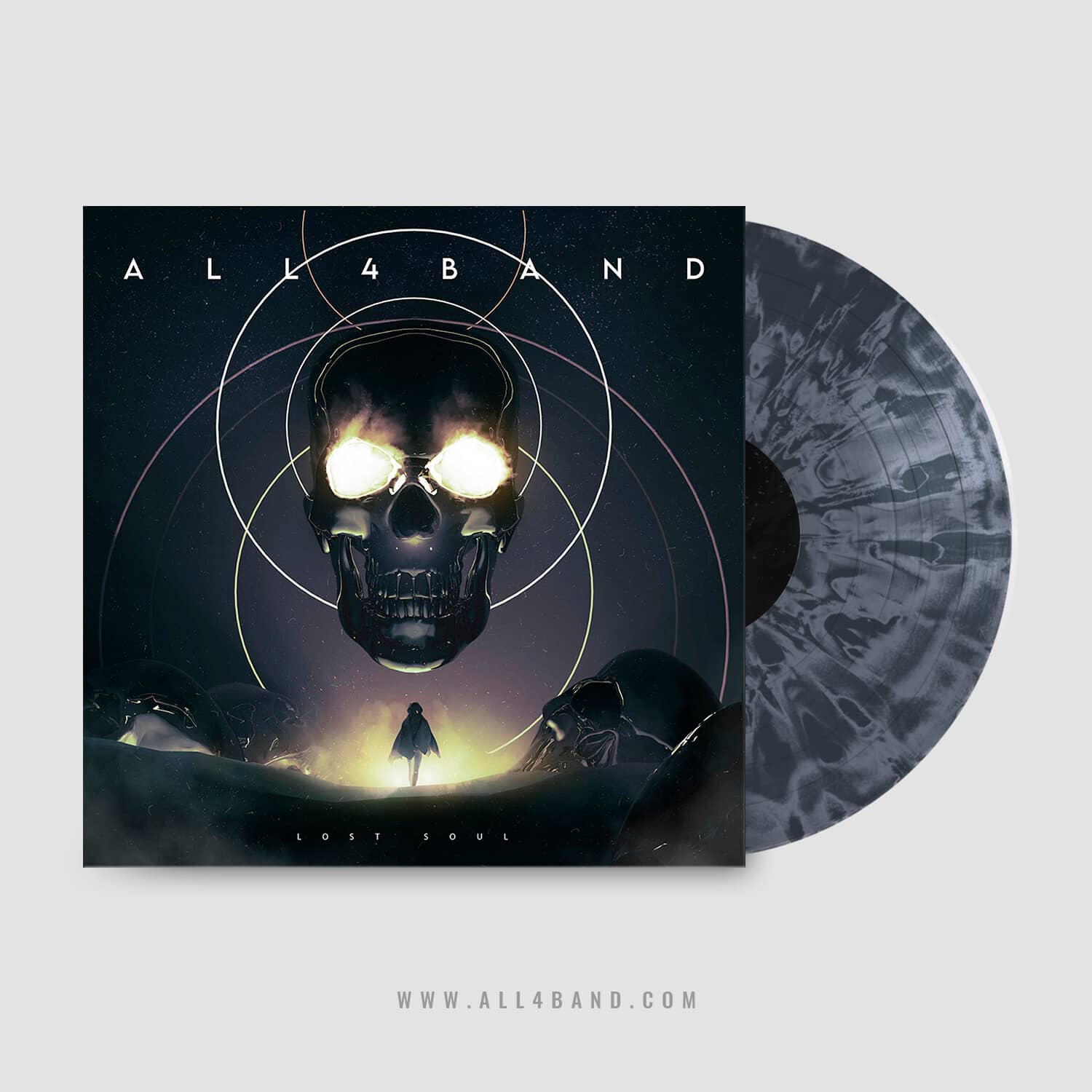 Album cover art for metal bands titled Lost Soul