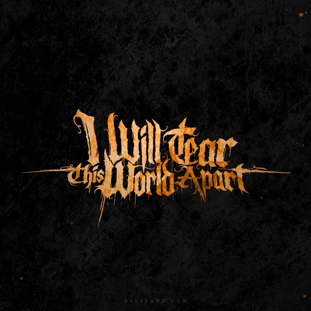 Logo design for I Will Tear This World Apart