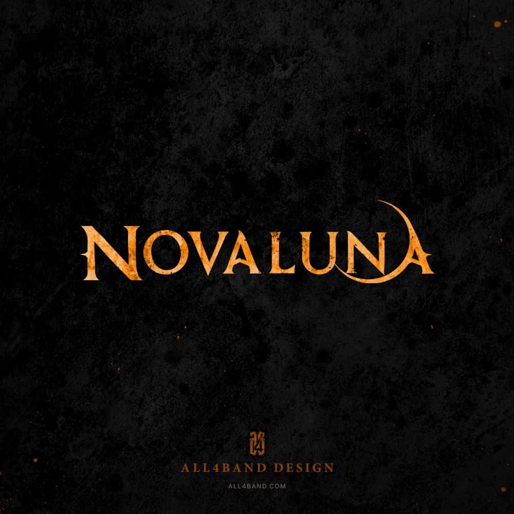 Custom alt metal band logo for Nova Luna